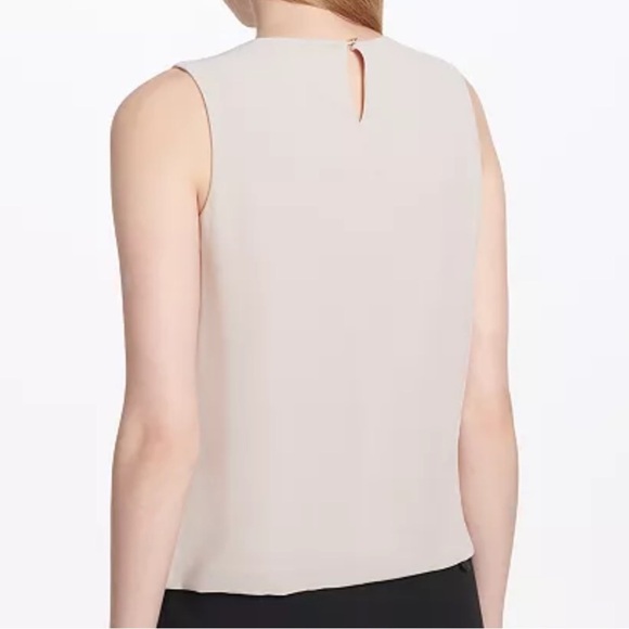 Calvin Klein pleated blouse khaki - Picture 2 of 4